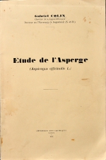 Etude de l'asperge par Gabriel Colin