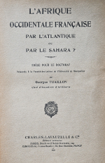 Tuaillon Afrique Sahara livre